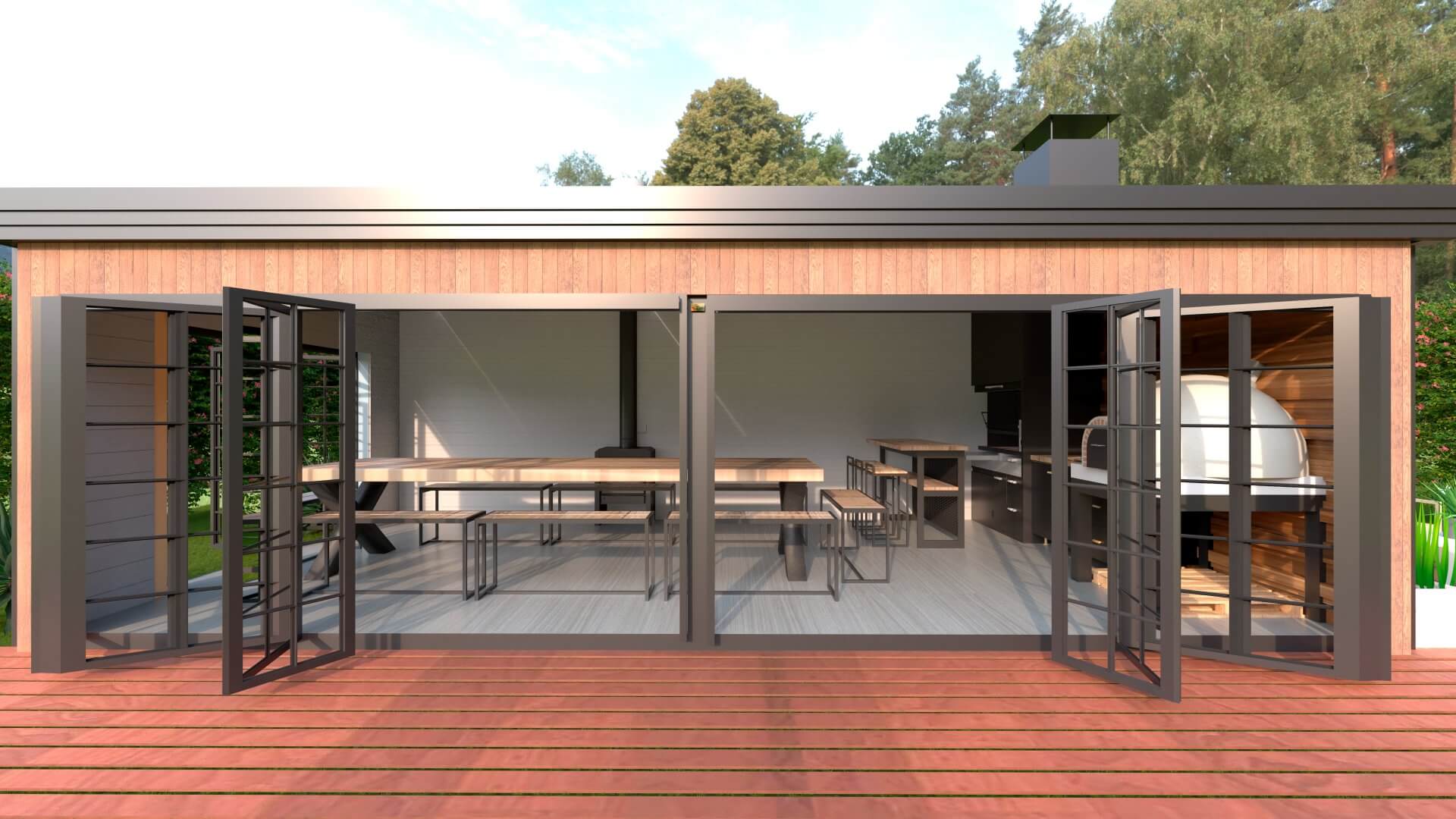 Quinchos modulares prefabricados