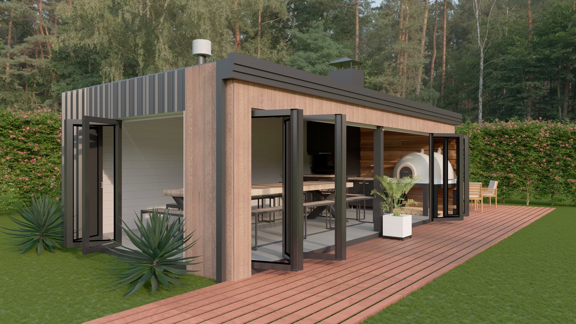 Quinchos modulares prefabricados