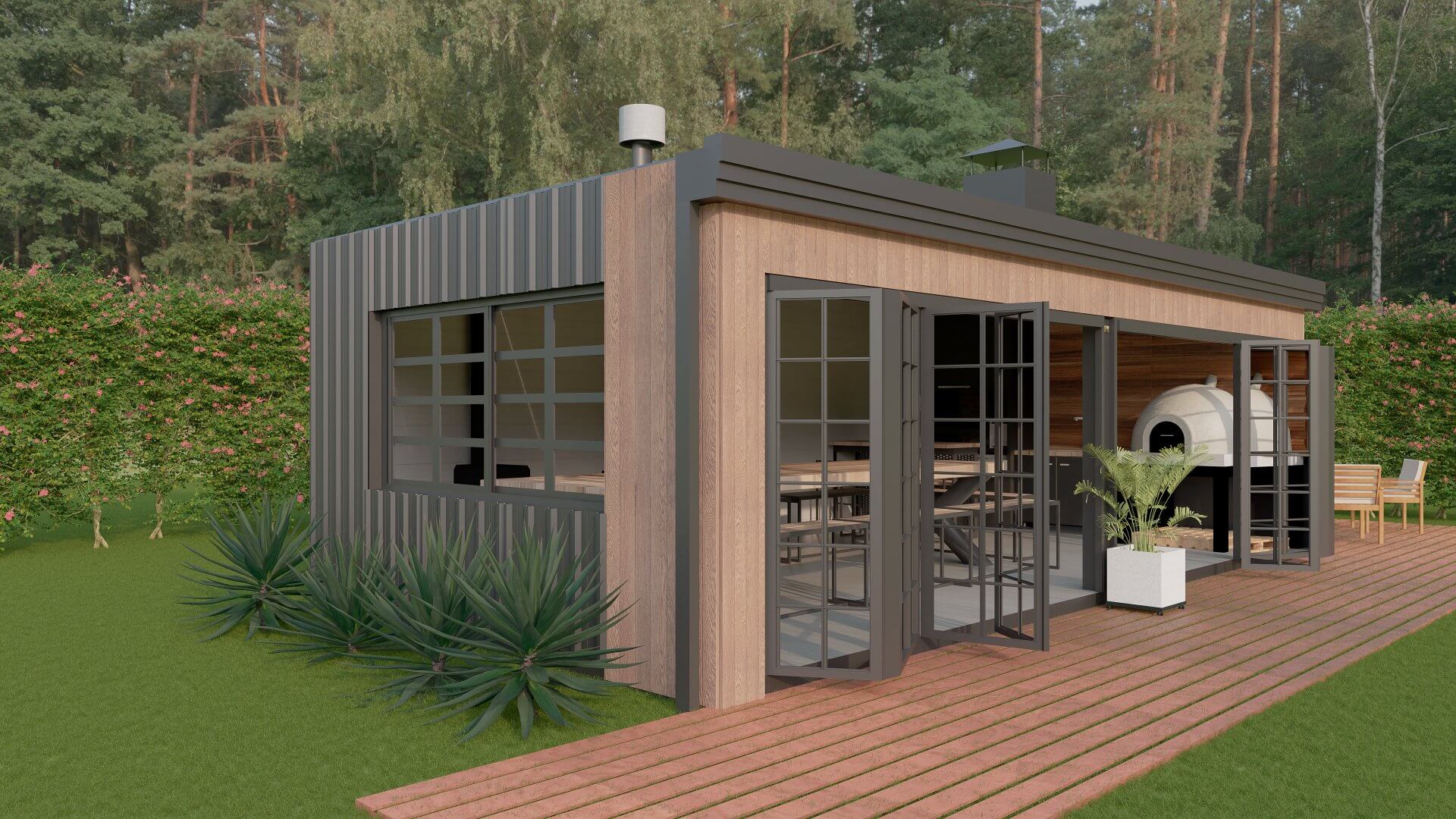 Quinchos modulares prefabricados