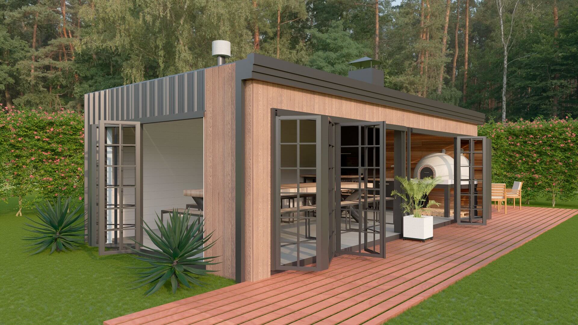 Quinchos modulares prefabricados